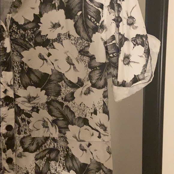 Top shop black & white floral dress - Picture 3 of 4